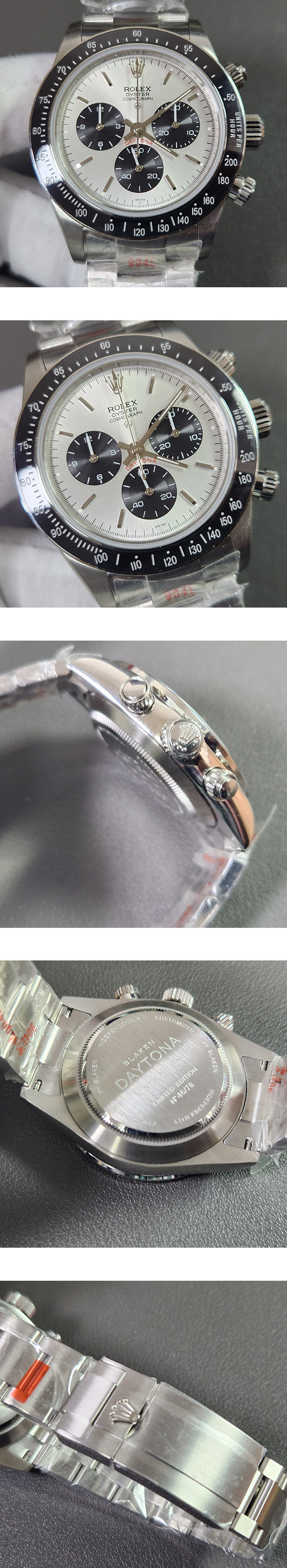 【シルバー】旧型・ロレックスデイトナスーパーコピー時計Ref.6263、視認性を高める時計